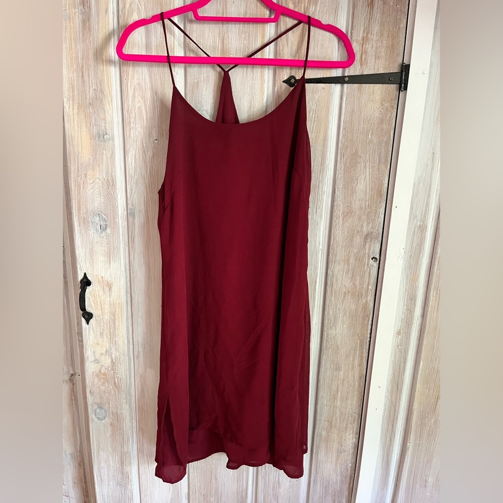 Gorgeous burgundy cocktail dress